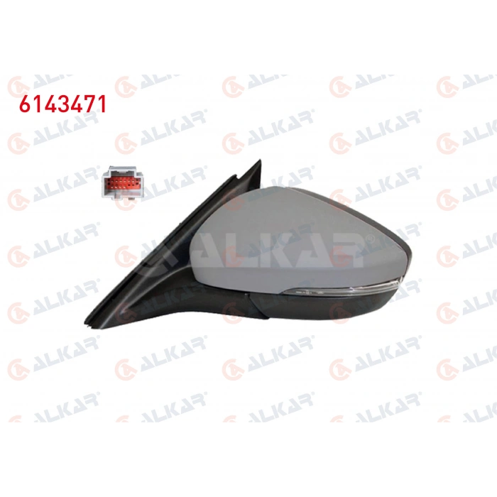 DIS DIKIZ AYNASI SOL ELEKTRIKLI ISITMALI ASTARLI OTOMATIK KATLANIR SINYALLI ALT AYDINLATMALI KOR NOKTALI 10 PIN FORD FOCUS IV 2018- (A1)