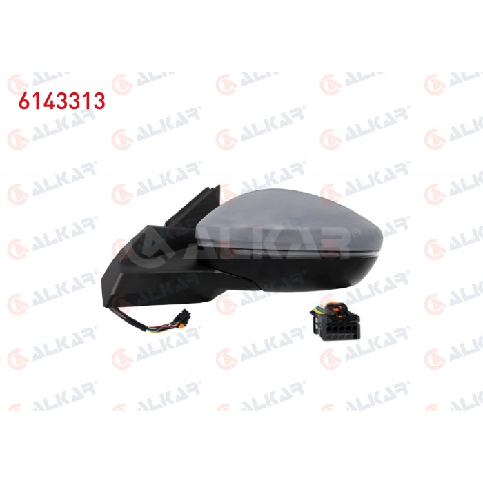 DIS DIKIZ AYNASI SAG ELEKTRIKLI ISITMALI ASTARLI OTOMATIK KATLANIR SINYALLI SENSORLU ALT AYDINLATMALI LED 12 PIN PEUGEOT 2008 II (U_) 2019-