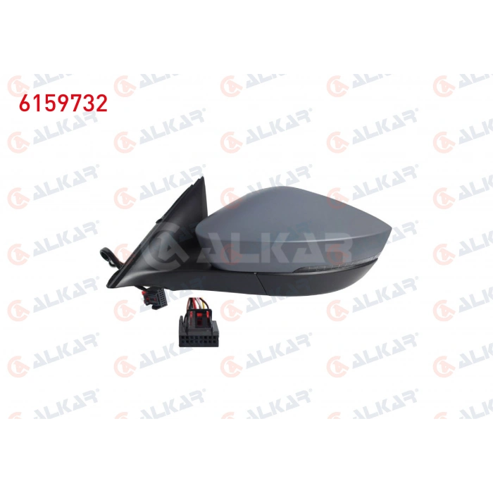 DIS DIKIZ AYNASI SAG ELEKTRIKLI ISITMALI ASTARLI OTOMATIK KATLANIR SINYALLI ALT AYDINLATMALI HAFIZALI LEDLI KOR NOKTALI 13+2 PIN SKODA OCTAVIA IV 2020-