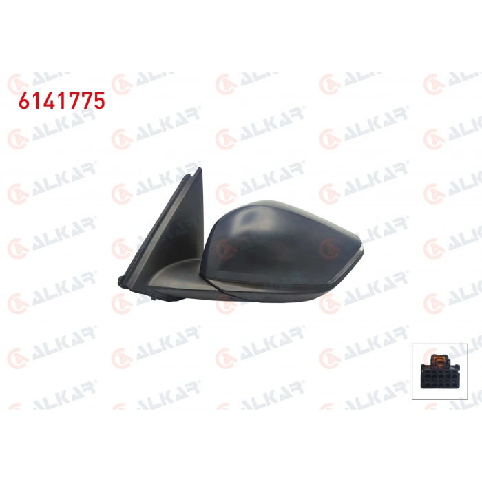 DIS DIKIZ AYNASI SOL ELEKTRIKLI ISITMALI ASTARLI SINYALLI 6 PIN CITROEN C4 III 2020- (A1)