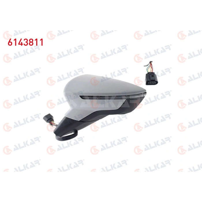 DIS DIKIZ AYNASI SOL ELEKTRIKLI ISITMALI ASTARLI SINYALLI 6 PIN SEAT IBIZA V (KJ1) 2017-