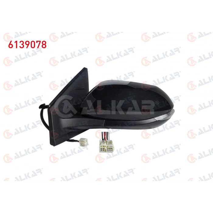 DIS DIKIZ AYNASI SOL ELEKTRIKLI ISITMALI ASTARLI SINYALLI 6 PIN TOYOTA YARIS 2020- (A1)