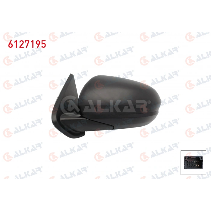 DIS DIKIZ AYNASI SOL ELEKTRIKLI ISITMALI KOR NOKTALI 7 PIN DACIA DUSTER 2017- (A1)