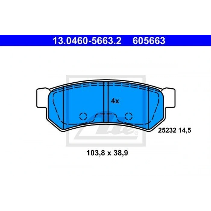 DİSK FREN BALATASI ARKA CX 5 11