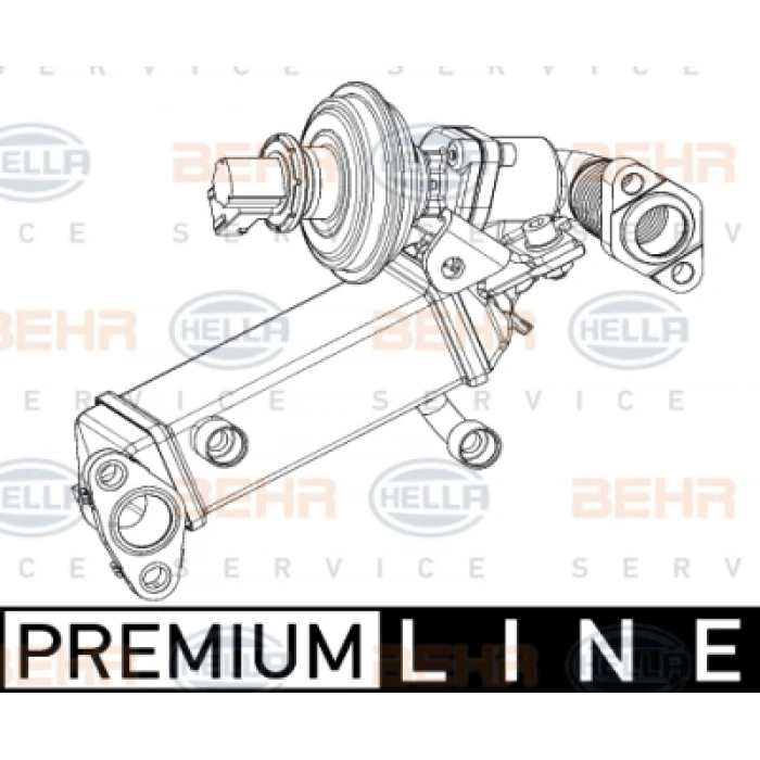 EGZOS RADYATÖRÜ 11717800653 E81-E82-E87-E88-E90-E91-E92-E93-E60 LCI-E61 LCI N47 05-11