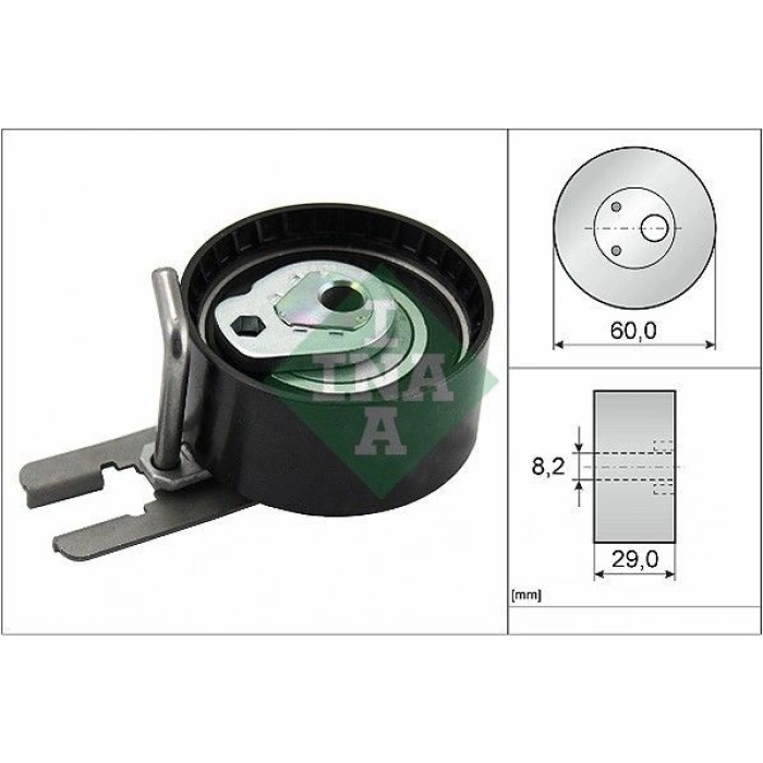 EKSANTRİK GERGİ RULMANI 205 II 1.7D 1.8 1.9D 305 II 306 405 I II 1.8D 1.9D J5 1.9D C15 1.8D NIVA