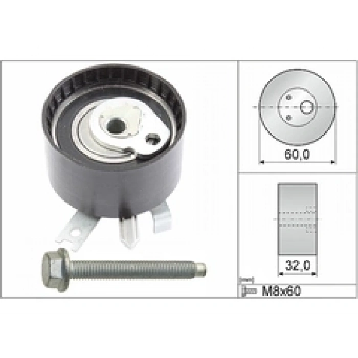 EKSANTRIK GERGI RULMANI TRIGER RULMANI CLIO/KANGO/MEGAN/LOGAN/MICRA/NOTE/QASHQAI 1,5 02-