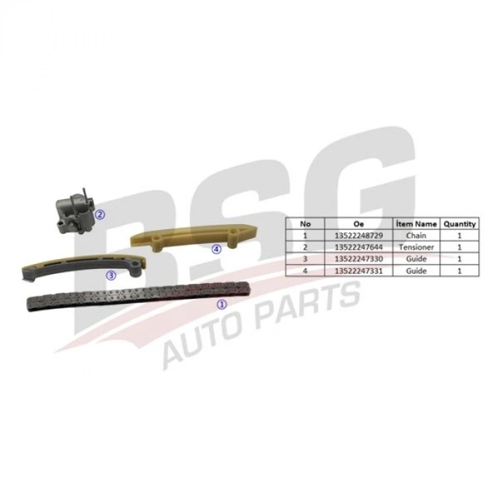 EKSANTRIK ZINCIR SETI ZINCIR-2 KIZAK-ZINCIR GERGISI E38-E39-E46-X5 E53 FREELANDER 1 RANGE ROVER III M47-M57 99-05