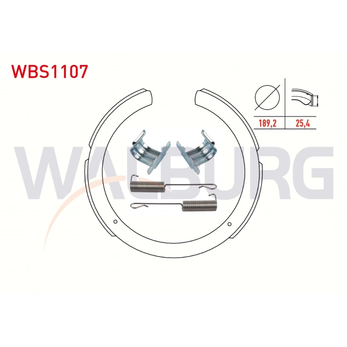 EL FREN BALATASI AKSESUARLI SSANGYONG ACTYON I 2.0 XDI 189,2X25,4 mm 2005-2012/KORANDO (KJ) 2.9 D 1996-2010/REXTON (GAB) 2.7 XDI 2004-/MUSSO (FJ) 2.2 TD 1993-2004/KORANDO (KJ) 2.9 TD 1996-2010