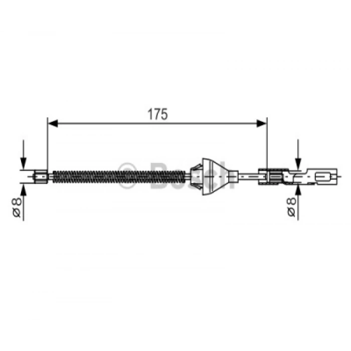 EL FREN TELI ARKA ARKA : L/R UZUNLUK : 175 MM FIESTA/FUSION/FOCUS BM 98-11