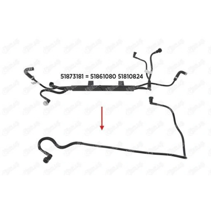 ENJEKTÖR POMPAYA GIDIS HORTUMU MULTIJET DOBLO 1,3 09-