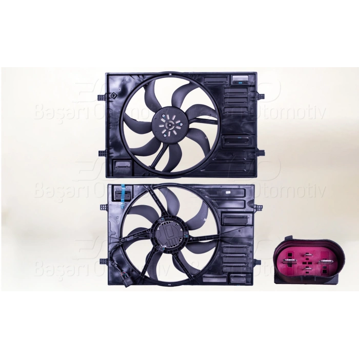 FAN MOTORU DAVLI (450 MM-4 FIS-7 KANAT-500W) AUDI A3 Q2 SEAT ATECA LEON SKODA KAROQ KODIAQ OCTAVIA SUPERB VW ARTEON GOLF7 7.5 PASSAT TIGUAN 1.0 TSI 1.0 TFSI 1.2 TSI 1.2 TFSI 1.4 TSI 1.4 TFSI 1.5 TSI 1.5 TFSI 1.6 TDI 2.0 TDI 13 >
