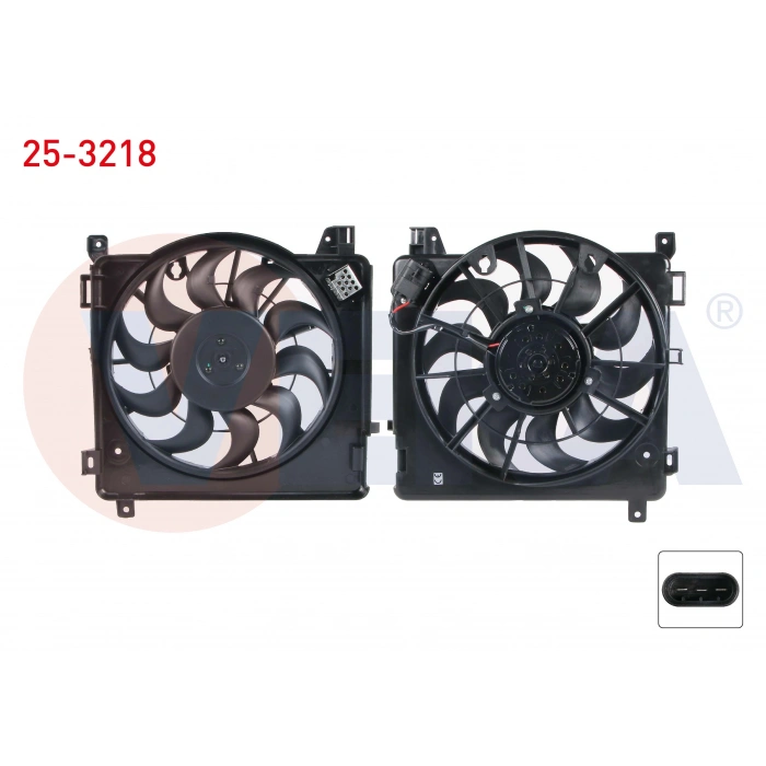 FAN MOTORU DAVLUMBAZLI (330 MM-3 FIS-10 KANAT) OPEL ASTRA H 1.3DTH 1.9DTH Z1.6LET 07 >