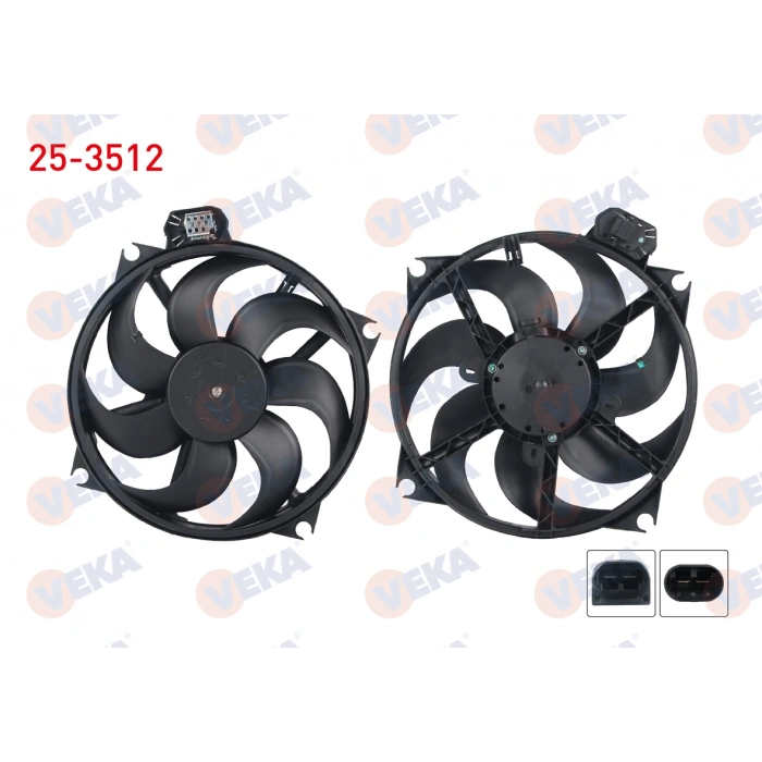 FAN MOTORU DAVLUMBAZLI (400MM+2FIS+7KANAT+288W) RENAULT FLUENCE (L30) 1.5 DCI 2009 >