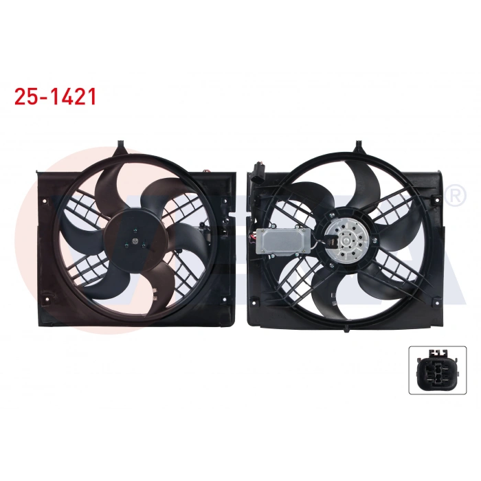 FAN MOTORU DAVLUMBAZLI (420MM-3FIS-250-7KANAT) BMW E46 228W