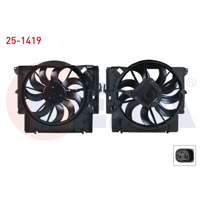 FAN MOTORU DAVLUMBAZLI (480MM-4FIS-600W-7KANAT) BMW E90 E92 X1 E84 600W