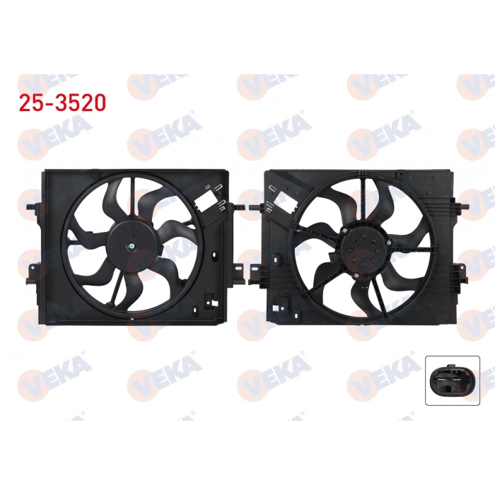 FAN MOTORU DAVLUMBAZLI (7 KANAT) RENAULT CLIO V 1.0 20 >