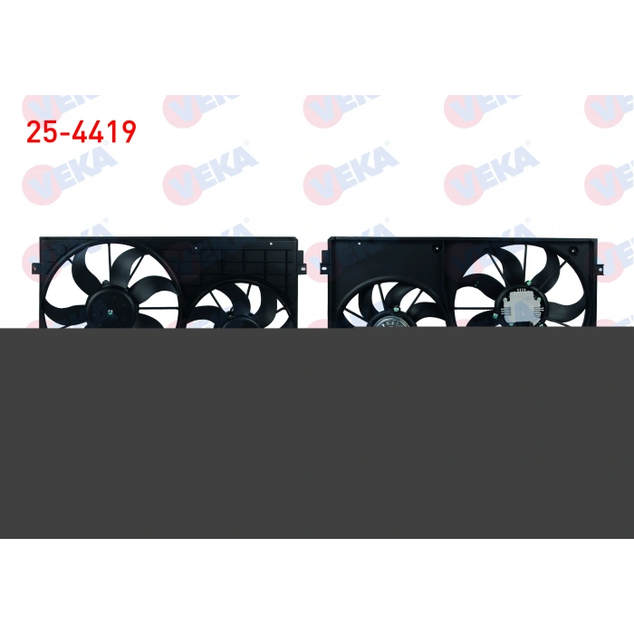 FAN MOTORU DAVLUMBAZLI CIFTLI KASA 400mm GOLF V-VI - PASSAT 1.2 TSI - 1.4 TSI - 1.6i - 1.6 TDI 03-13/ A3 1.2 - 1.4 - 1.6 03-12/ LEON 1.2 TSI - 1.4 TSI - 1.6 TDI 05-12/ SUPERB 1.6 TDI 10-15