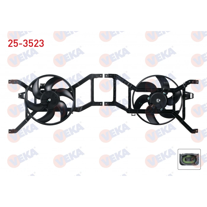 FAN MOTORU DAVLUMBAZLI TEK FANLI DACIA LOGAN 1.2i - 1.4i -1.6i - 1.5 DCI 2004 / SANDERO 1.2i - 1.4i -1.6i - 1.5 DCI 2008-2013