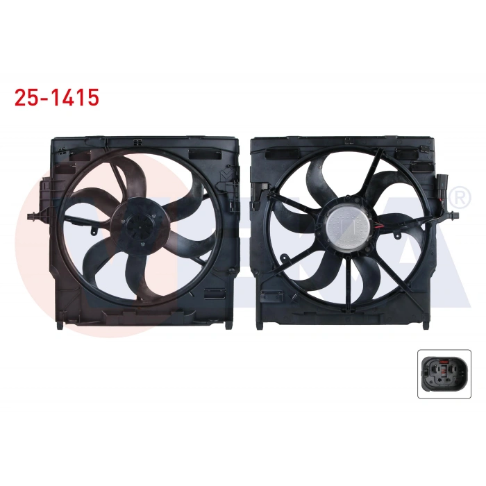 FAN MOTORU DAVLUMBAZLI TEKLI (400W) BMW X5 (F15,F85) 2.5 D - 3.0 D - 4.0 e 2014-/ X6 (E71,E72) xDrive 3.5i 2008-/ X6 (F16,F86) 3.0 D - 4.0 D 2014-