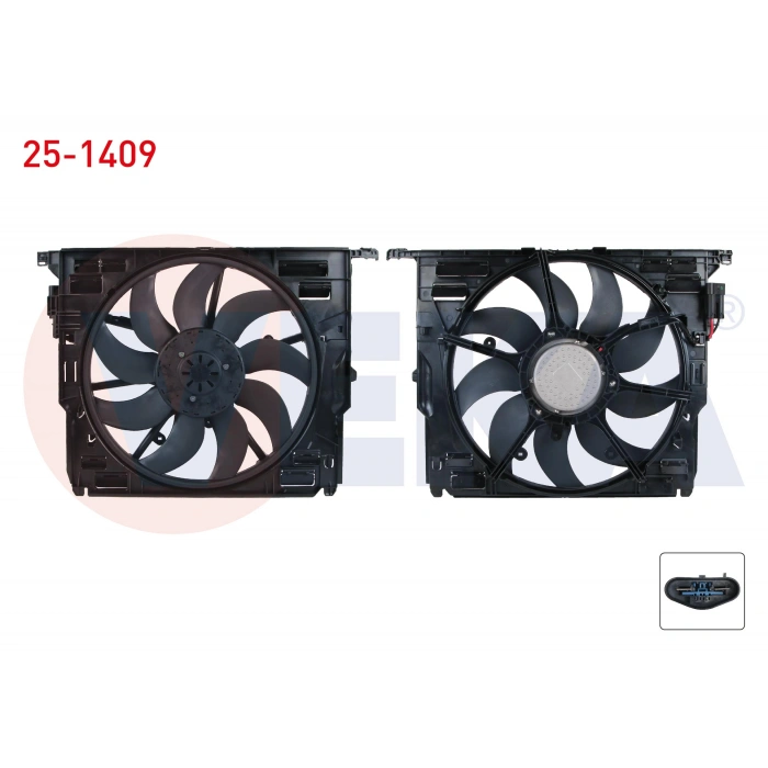 FAN MOTORU DAVLUMBAZLI TEKLI (850W) BMW 5 SERISI (F10) 520 D - 525 D - 530 D 2010-/ 7 SERISI (F01,F02,F03,F04) 730 D - 750 i 2009-