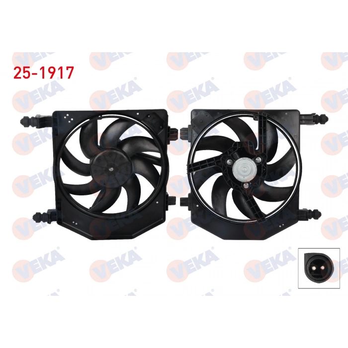 FAN MOTORU DAVLUMBAZLI TEKLI FANLI FORD FIESTA 1.25, 1.4, 1.6 1995-2002