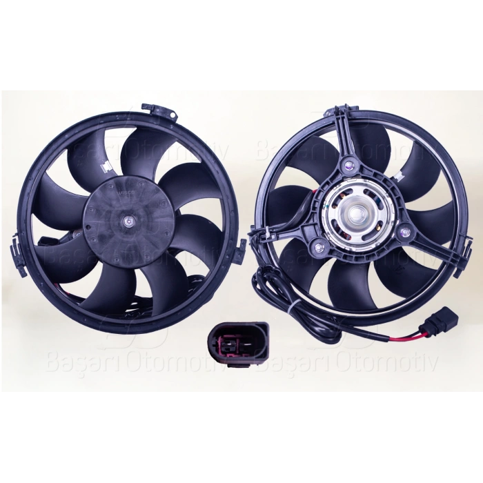 FAN MOTORU DAVLUMBAZSIZ (280 MM-2 FIS-8 KANAT) VW PASSAT A4 A6 1.8 1.9TDI ALT AVF 00 >