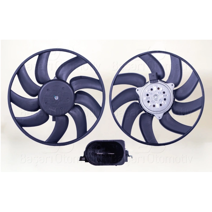 FAN MOTORU DAVLUMBAZSIZ (350 MM-2 FIS-9 KANAT) AUDI A4 A5 A6 2.0TDI 08 >