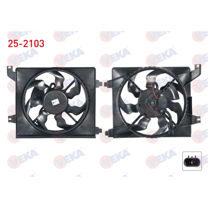 FAN MOTORU KLIMA RADYATORU DAVLUMBAZLI TEKLI FAN HYUNDAI ACCENT ERA 1.4i 16v M-T 2006-2012