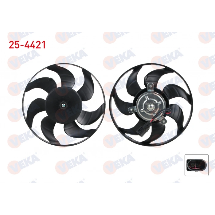 FAN MOTORU KLIMA RADYATORU VOLKSWAGEN GOLF V (1K1) 1.4i 290mm KUCUK 2003-2009