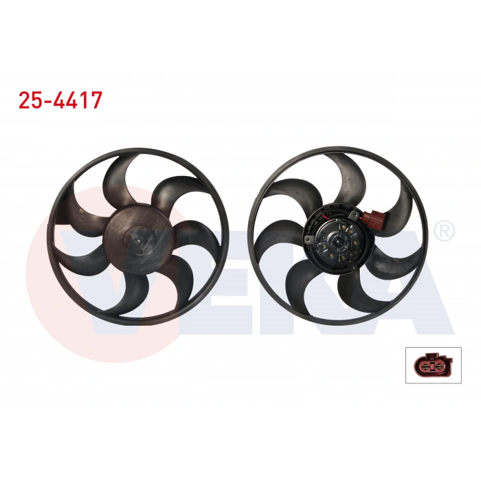 FAN MOTORU (MOTOR+PERVANE) KLIMA RADYATORU BUYUK TIP VOLKSWAGEN TRANSPORTER V (7HA,7HH,7EA,7EH) 1.9 TDI 2003-2011