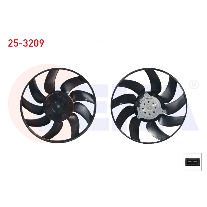 FAN MOTORU (MOTOR+PERVANE) SU RADYATORU OPEL VECTRA C 1.6 16v 2002-2008