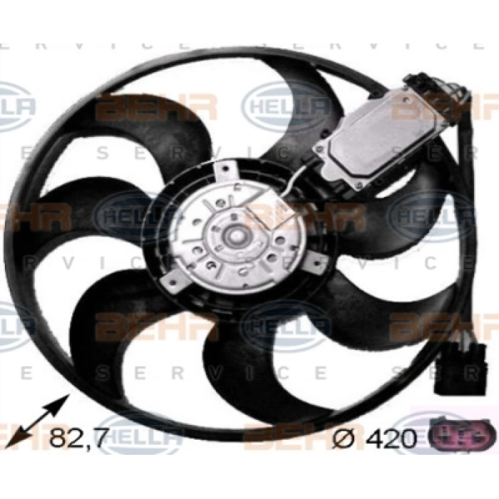 FAN MOTORU SAG 420 mm TOUAREG-Q7-CAYENNE BKS-BUN-BUG-CASA-CJGD-CLZB 2,5 TDI-3,0 TDI 04-