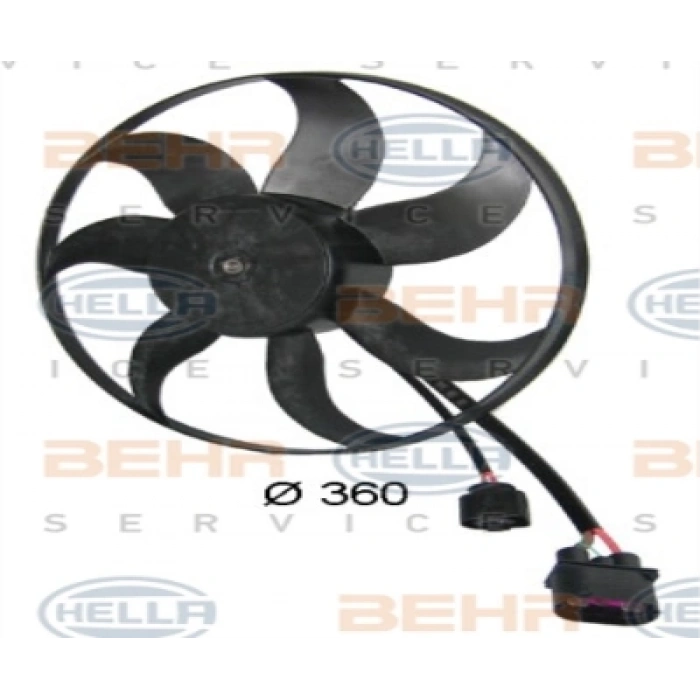 FAN MOTORU SOL (1,4 TSI-1,9 TDI) GOLF5-GOLF6-JETTA-PASSAT-CADDY-A3-LEON BMY-BLG-BGU-BSE-BLF-BLP-BJB-BKD-BKP-BXE-BKC 1,4 TSI-1,6-1,6 FSI-1,9 TDI-2,0 TDI 04-11