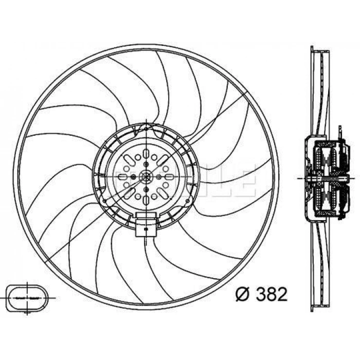 FAN MOTORU SOL 18 TOUAREG-Q7 3.0 9 KANAT