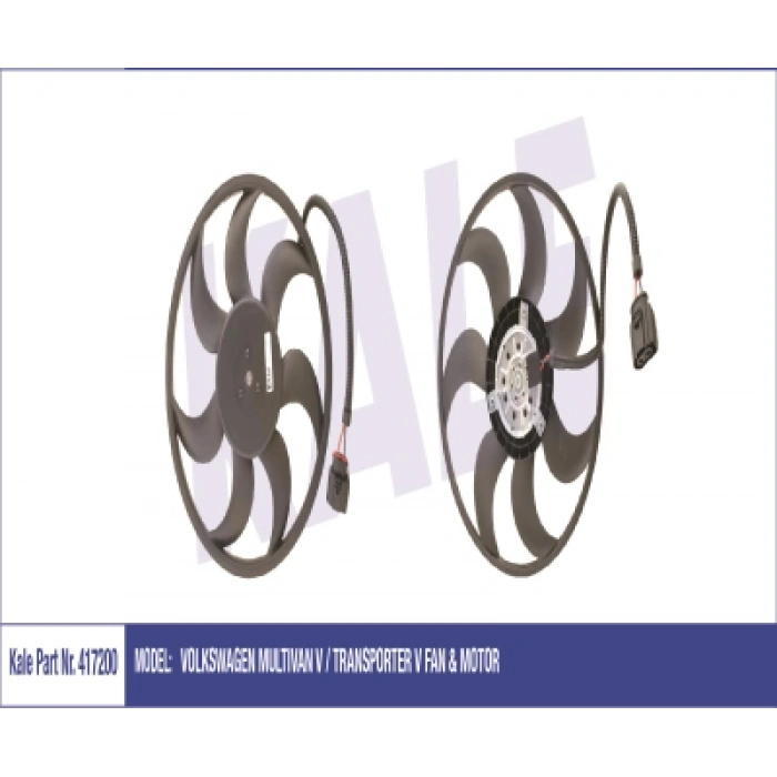 FAN MOTORU SOL (8EW351150334) (420 mm) T5 AXB-AXD-AXE 1,9 TDI-2,5 TDI 04-10