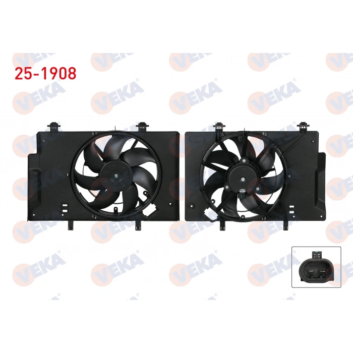 FAN MOTORU (SU+KLIMA) DAVLUMBAZLI TEKLI FAN FORD FIESTA VI 1.4i 2008-2012