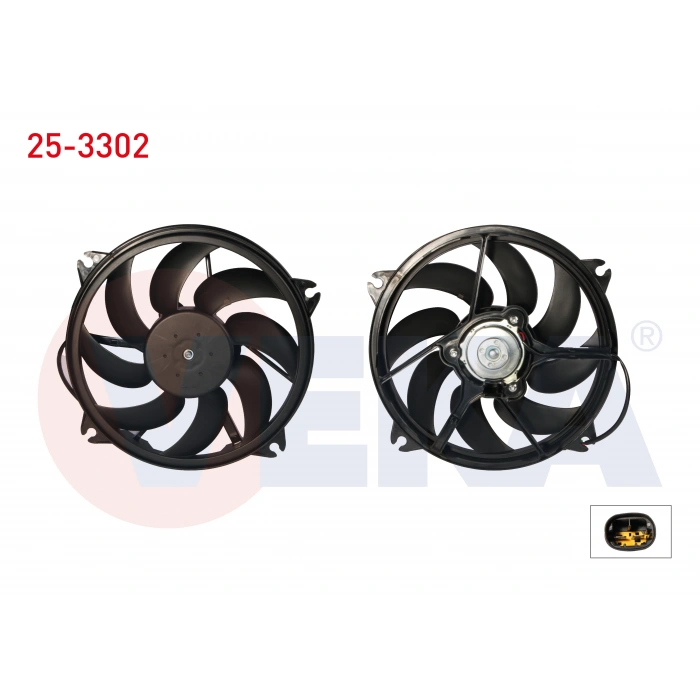 FAN MOTORU (SU+KLIMA) DAVLUMBAZLI TEKLI FAN PEUGEOT PARTNER TEPEE 1.6 HDI 2008-