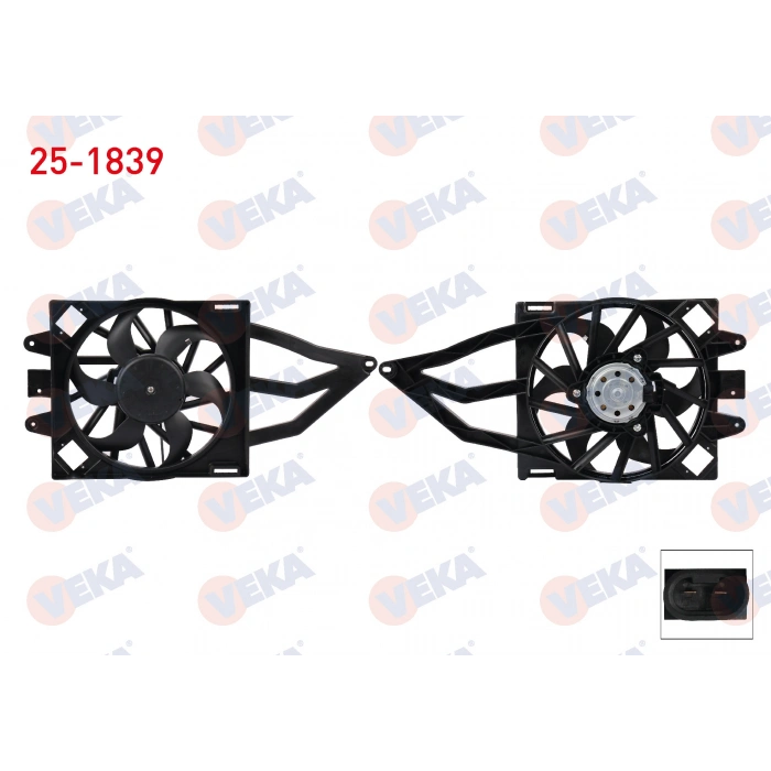 FAN MOTORU (SU+KLIMA) DAVLUMBAZLI TEKLI FANLI FIAT PANDA 1.2 AC+ 2003-
