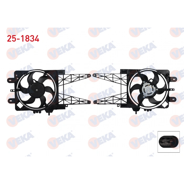 FAN MOTORU (SU+KLIMA) DAVLUMBAZLI TEKLI FANLI (KABLOSUZ) FIAT PUNTO 1.2 AC+ 1999-2012