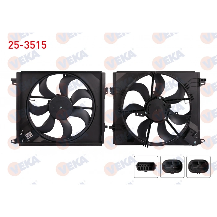 FAN MOTORU (SU+KLIMA) DAVLUMBAZLI TEKLI REZISTANSLI 216W RENAULT MEGANE IV 1.2 TCE -1.5 DCI - 1.5 BlueDCI - 1.6i 2015-2018 / TALISMAN 1.3 TCE - 1.5DCI - 1.6 DCI 2015-2019
