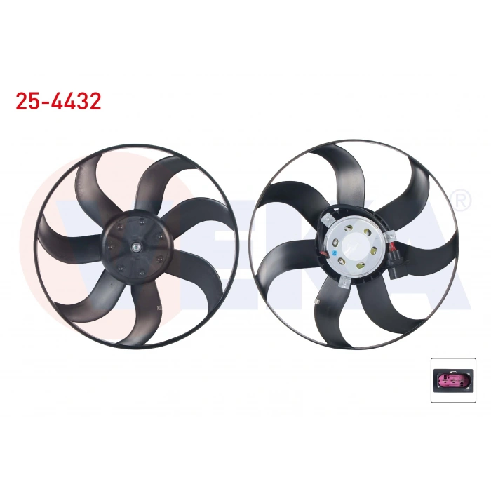 FAN MOTORU (SU+KLIMA) DAVLUMBAZSIZ VOLKSWAGEN POLO (6R,6C) 1.4 TSI CAPI 390mm 2009-