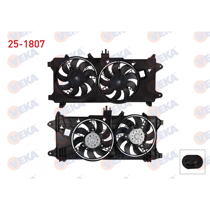 FAN MOTORU (SU+KLIMA) FIAT DAVLUMBAZLI CIFTLI DOBLO (119,223) 1.9 JTD AC + 2001-2005