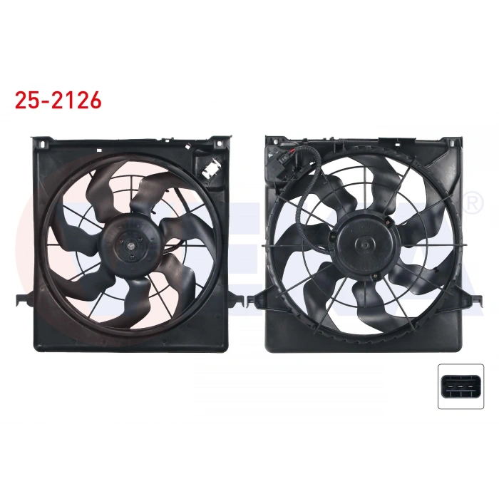 FAN MOTORU SU RADYATORU DAVLUMBAZLI TEKLI FAN HYUNDAI I30 (FD) 1.6 CRDI 2007-2011