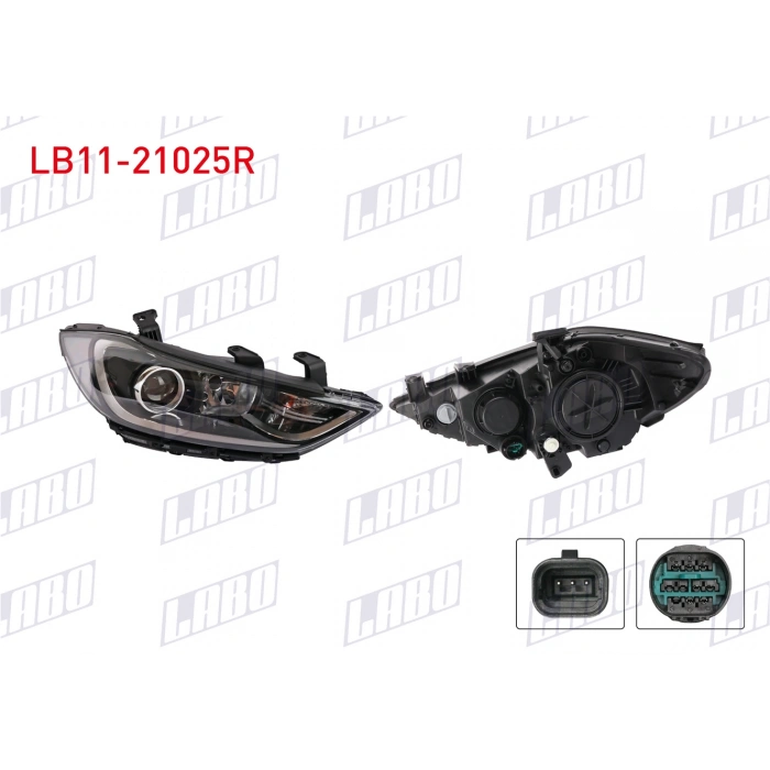 FAR ELANTRA 16-18 RH (ELEKTRİKLİ LEDSİZ)