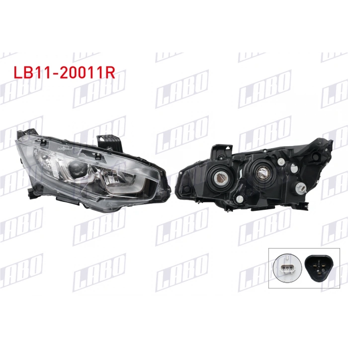 FAR SAG MOTORLU LEDSIZ HONDA CIVIC FC5 2016-2022