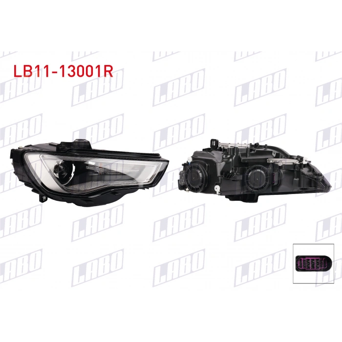 FAR SAG XENON MERCEKLI LEDLI AUDI A3 2013- (A1)