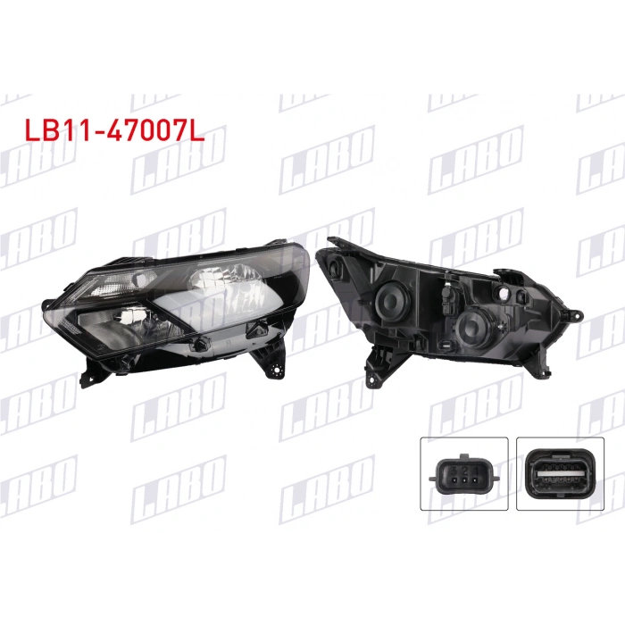 FAR SOL MOTORLU ICI SIYAH LEDSIZ DACIA SANDERO 2022- (A1)