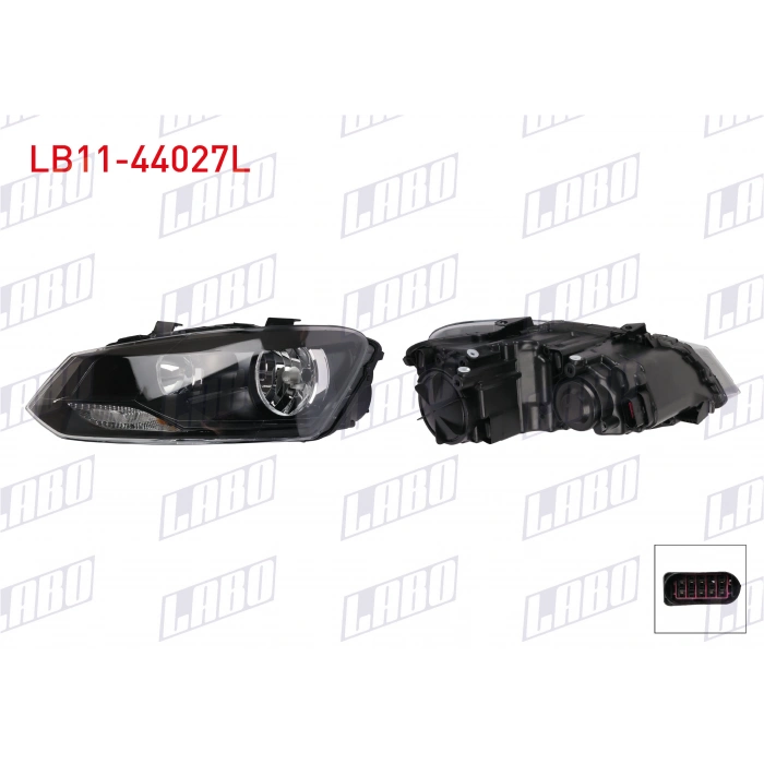 FAR SOL SIYAH MOTORLU VOLKSWAGEN POLO V (6R1, 6C1) 2009-2018 (A1)