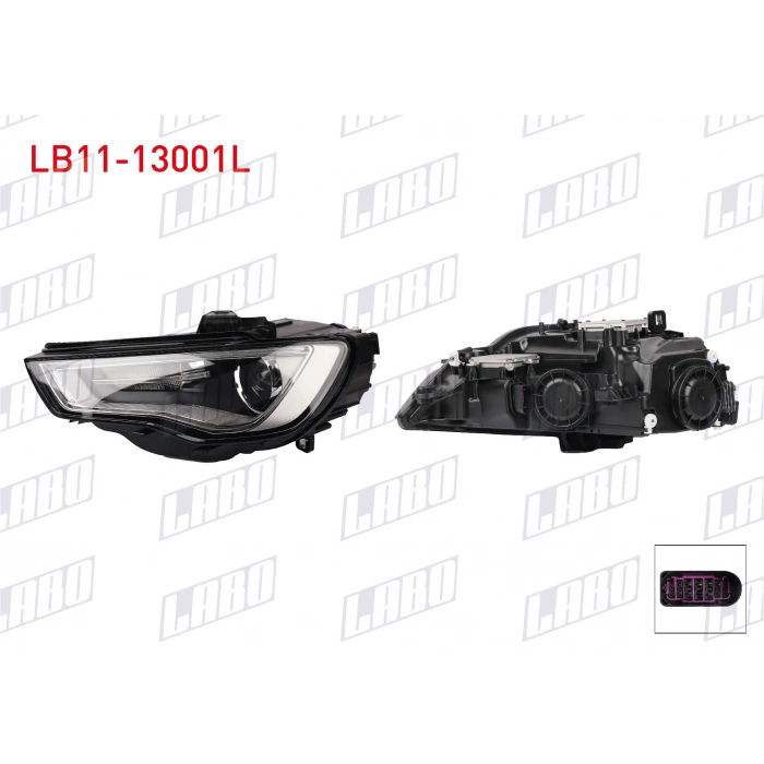 FAR SOL XENON MERCEKLI LEDLI AUDI A3 2013- (A1)